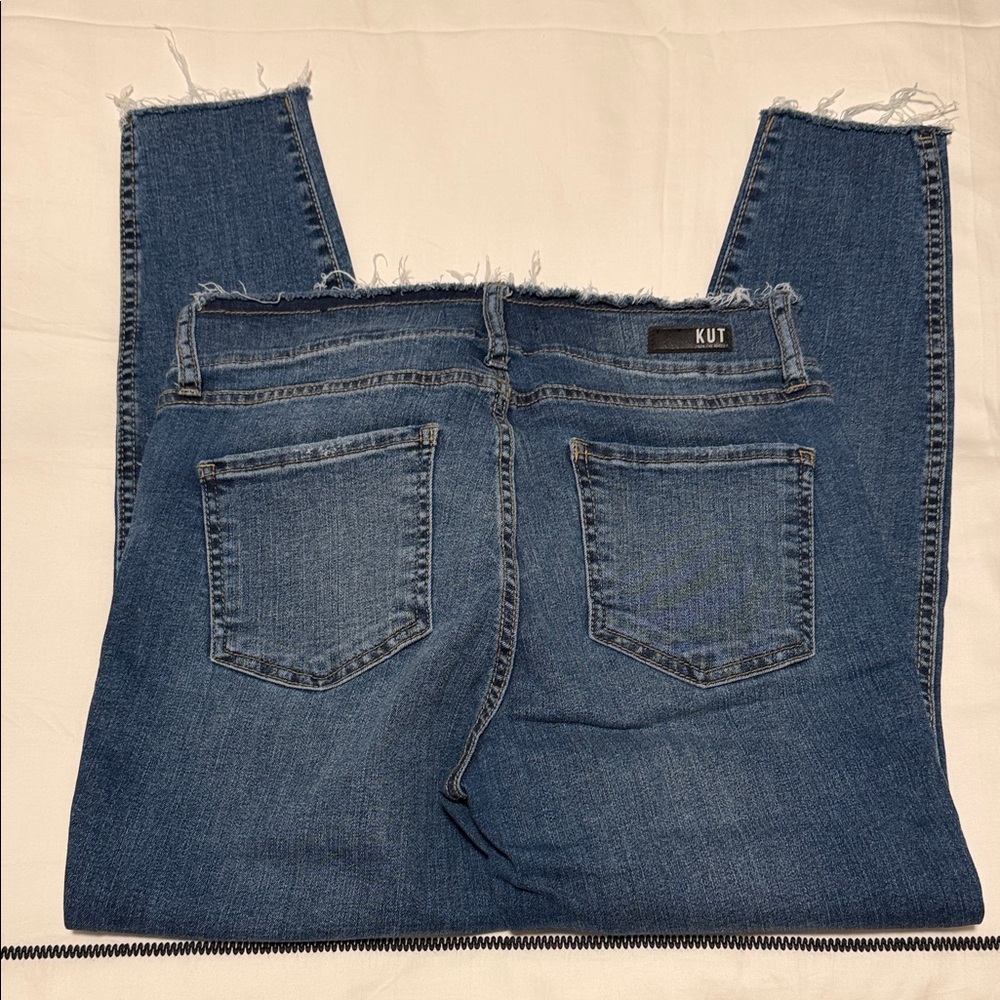 Kut from the Kloth Women's Distressed Blue  Jeans